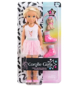 Corolle modepop ballerina Valentine met accessoires en hond Tutu