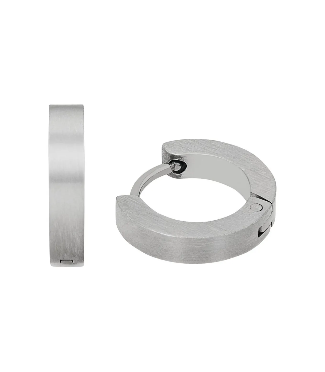 Creolen voor mannen, kruis van roestvrij staal