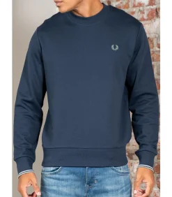Crew neck sweatshirt - dark airforce light ice bayleaf