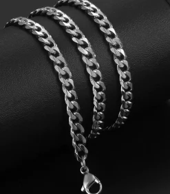 Cuban Link Heren Ketting - Dikke Schakel - 7mm - Zilver kleurig