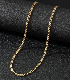 Cuban Link Heren Ketting - Dikke Schakel - 5mm - Goud kleurig