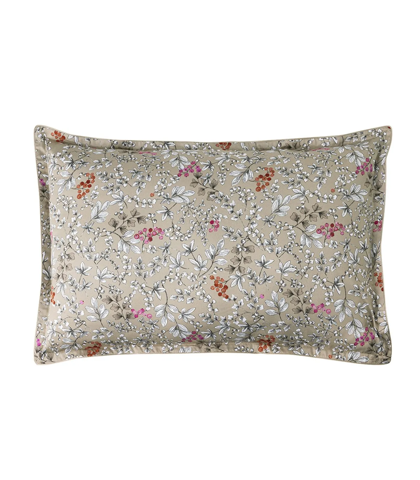 Cueillette - Effen kussensloop in biologisch katoen satijn