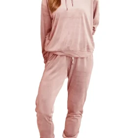 Dames huispak Fleece - Loungeset - Vrouwen warm pyjama pak