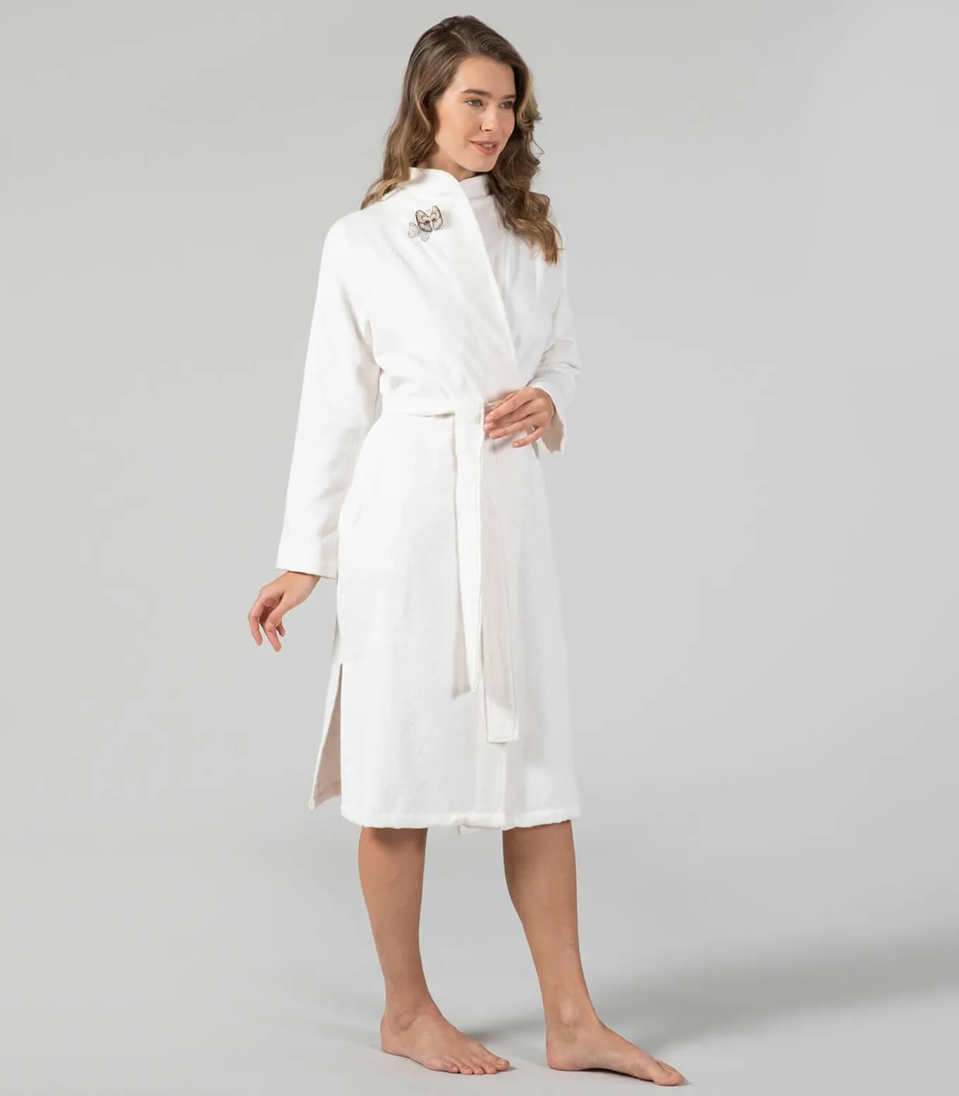 Damesbadjas Keila Ecru - L