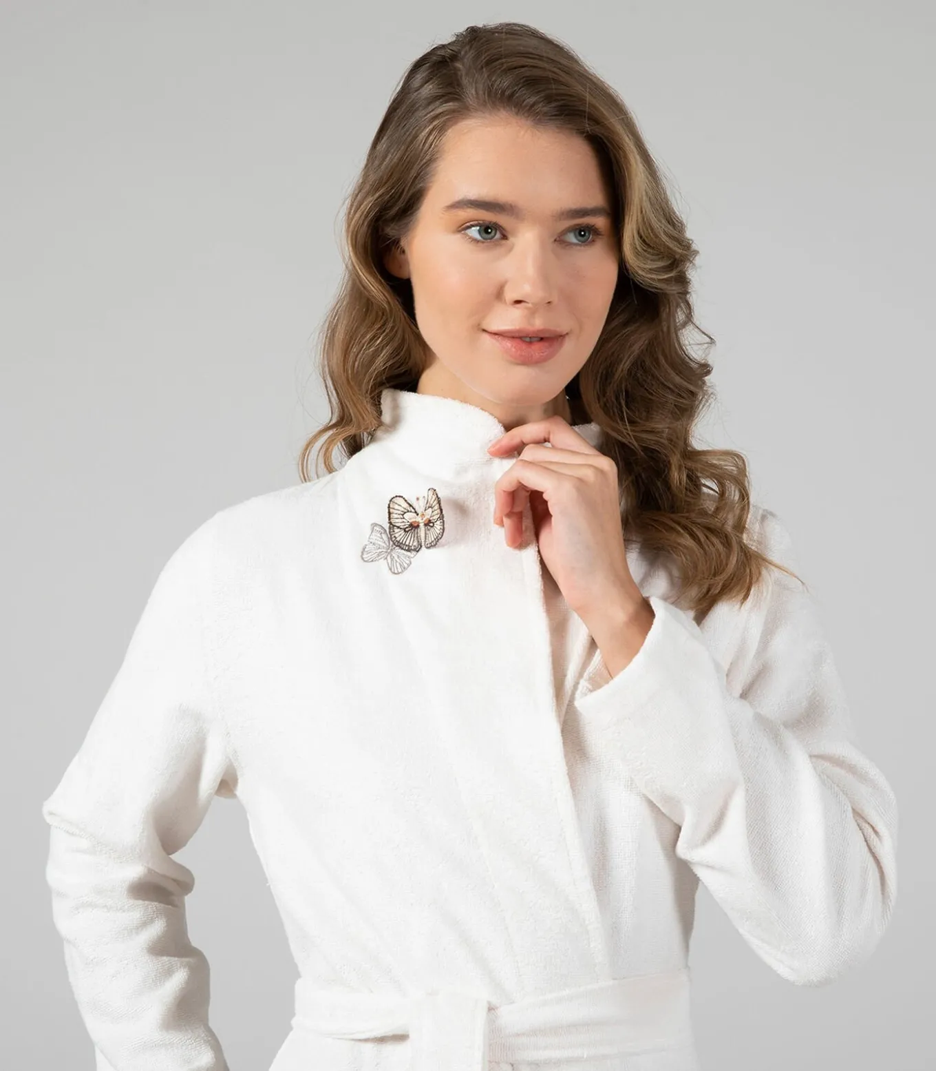 Damesbadjas Keila Ecru - L