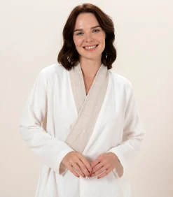 Damesbadjas Puur Ecru - L
