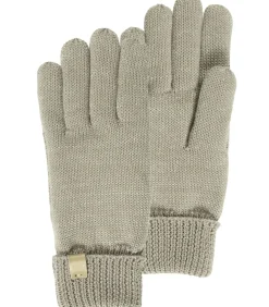Dameshandschoenen Gerecycled gebreid Brons