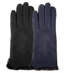 Dameshandschoenen in suèdeleer Navy