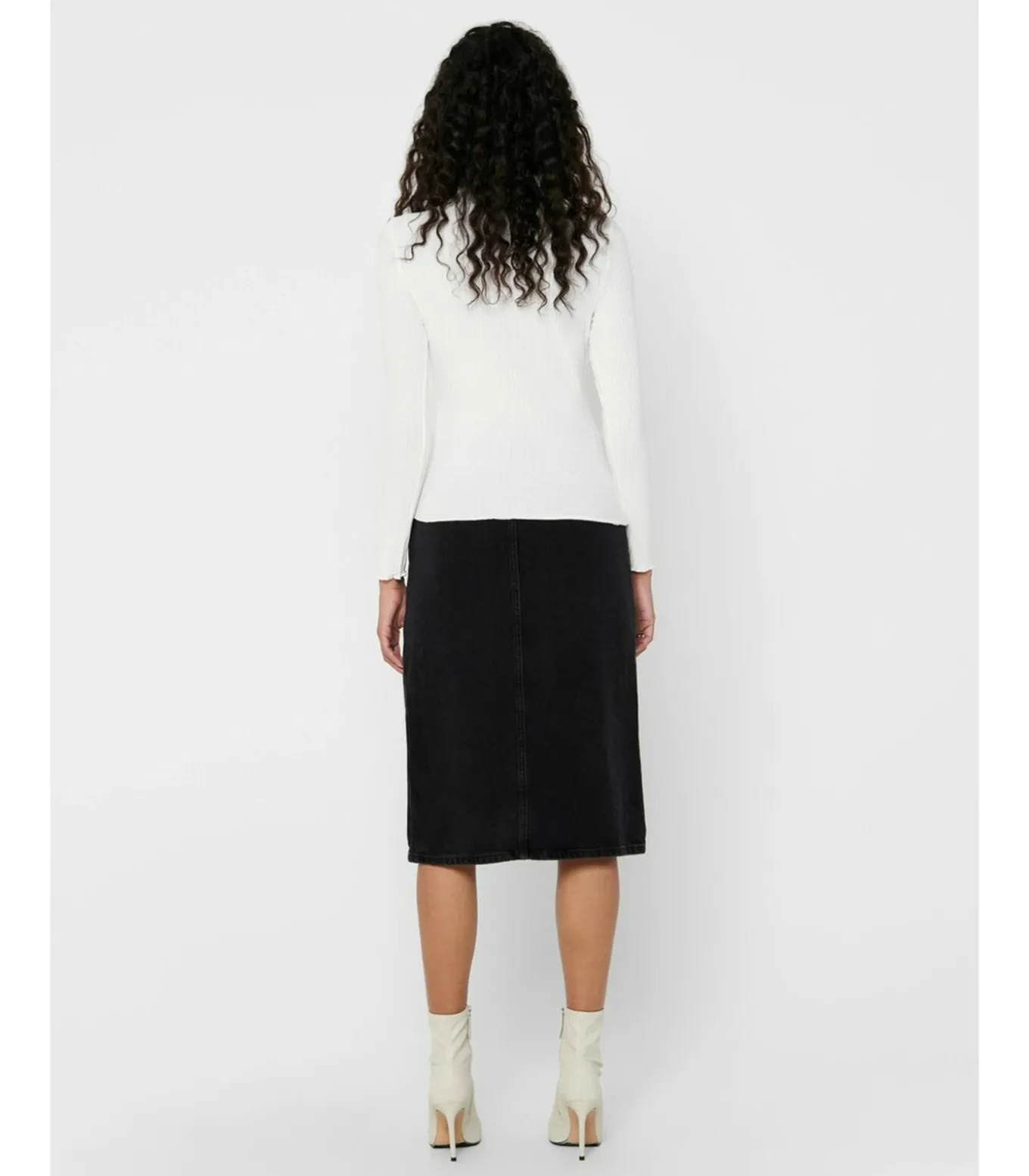 Dames-T-shirt Emma met lange mouwen - Col Montant