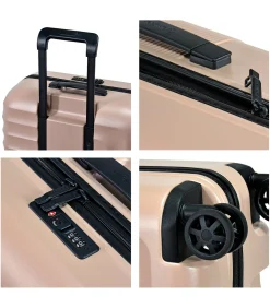 Dandelion Middelgrote Koffer 4 Wielen Roze