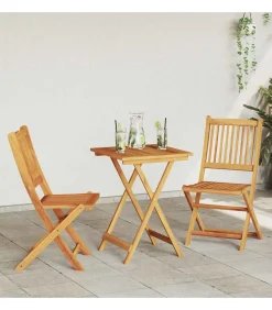3-delige Tuin Bistro Set - Massief Acaciahout