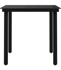 5-delige Tuinset grijs en zwart