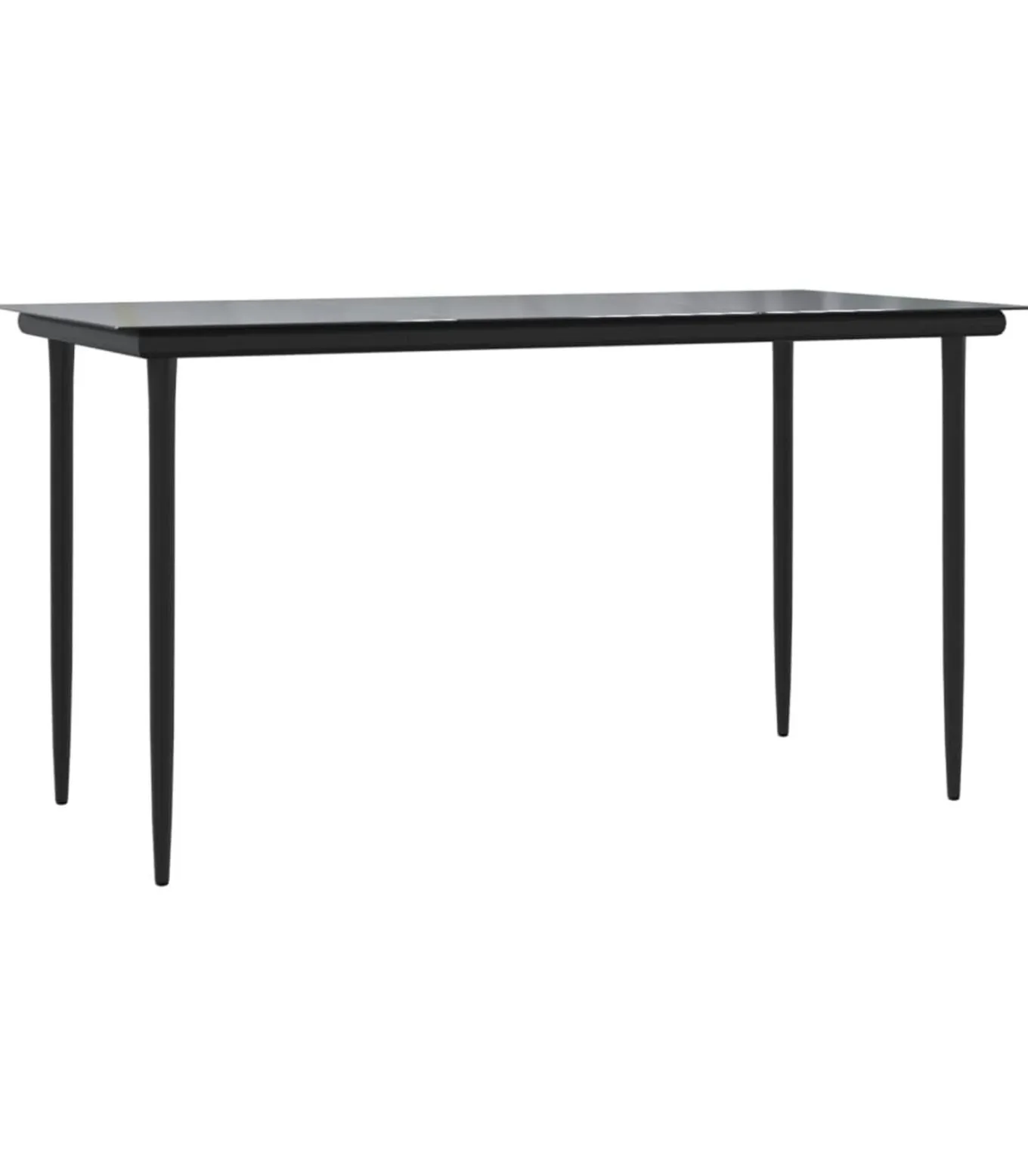 5-delige Tuinset met kussens poly rattan zwart