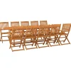 11-delige Tuinset 280x90x75 cm massief acaciahout