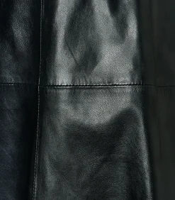 Delilah Leren Rok Zwart