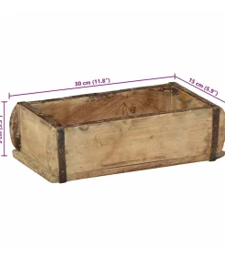 Dienblad met opslag Bruin 30 x 15 x 9 cm