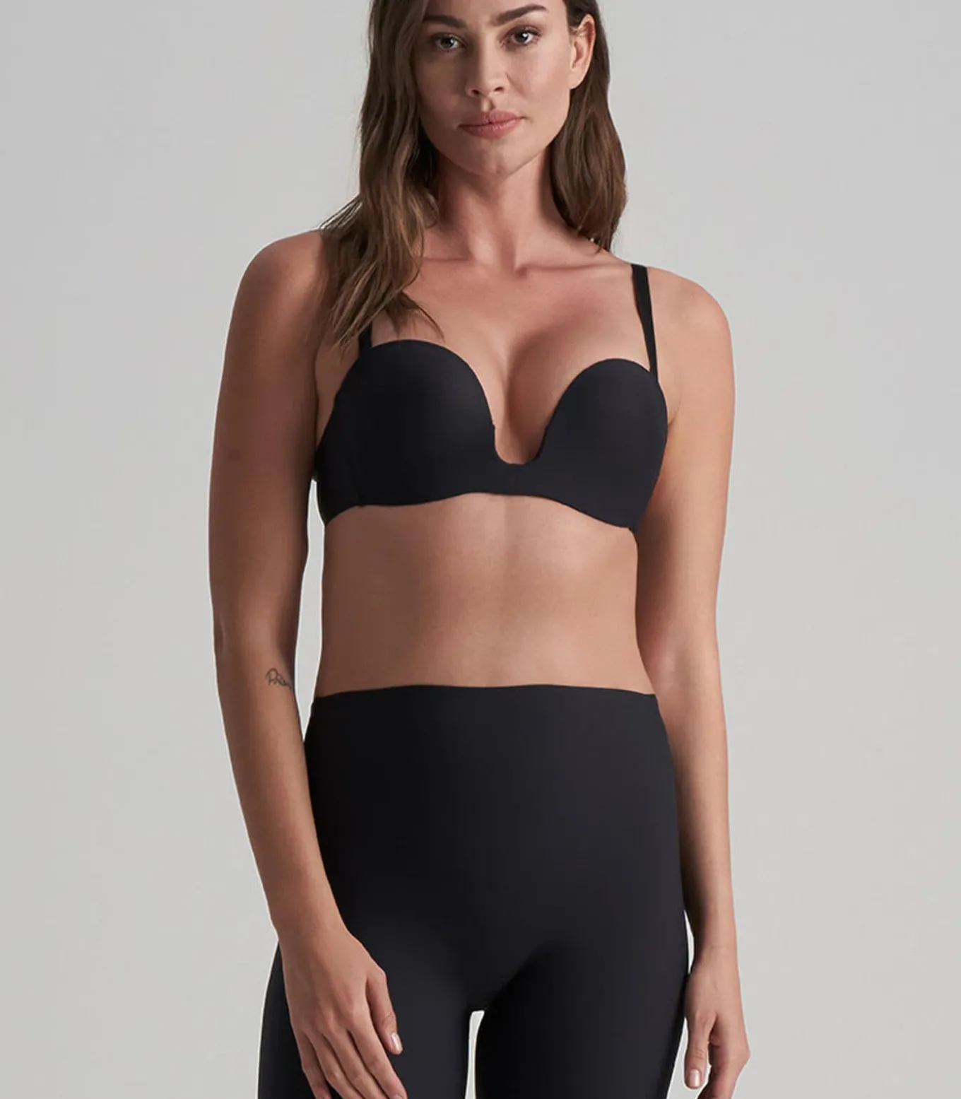 Diepe Duik Strapless Bh | Zwart M