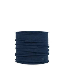 Dikke halswarmer van merinowol Solid