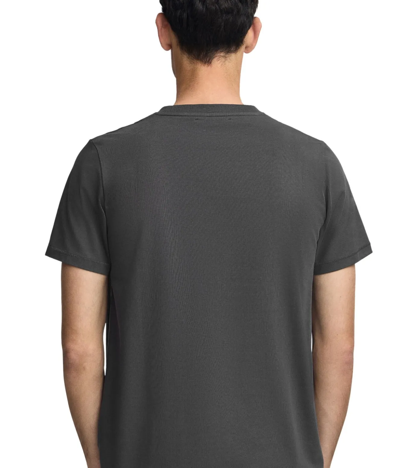 Donkergrijs T-shirt met rubberen Rigby Go-logo