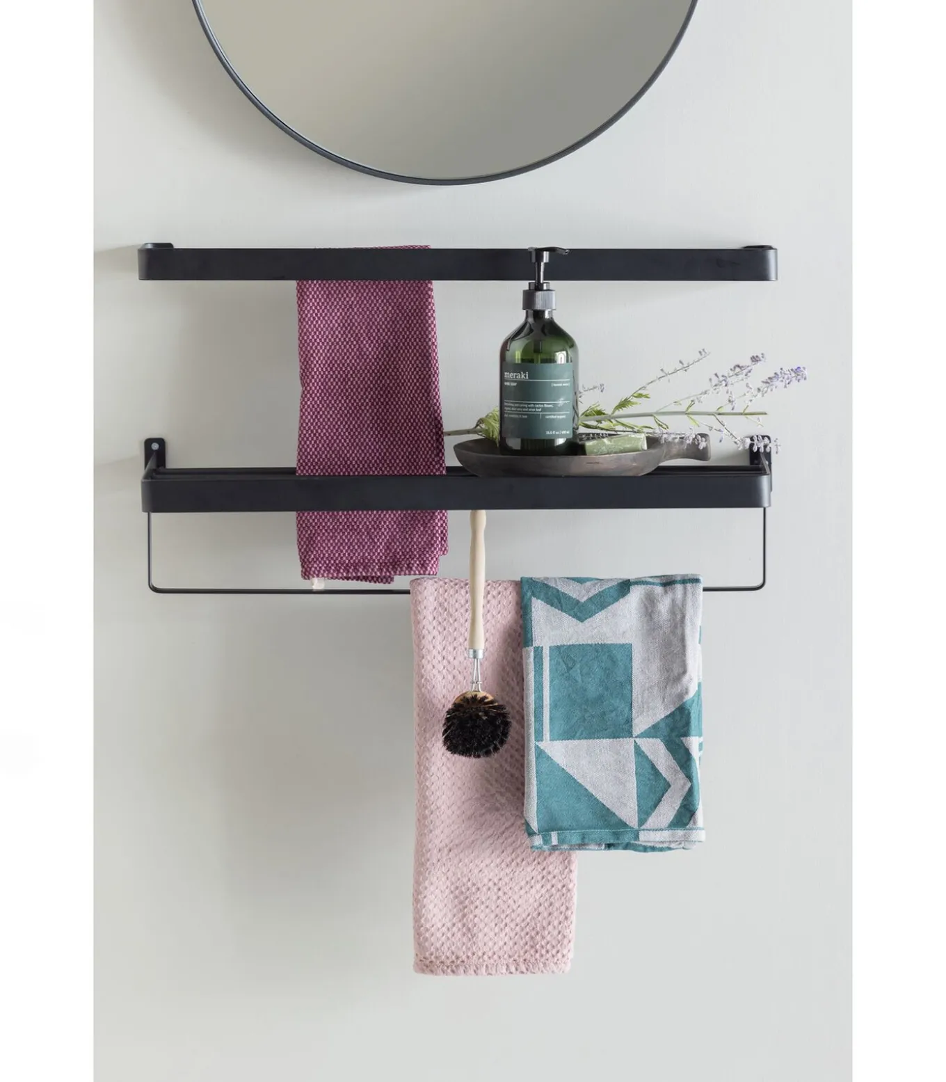 Doutzen Spiegel - Metaal - Zwart - 50x50x5