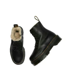 Dr. Martens Jadon gevoerde zwarte laarzen