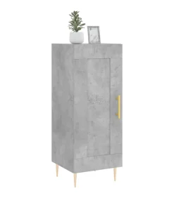Dressoir 34,5x34x90 cm bewerkt hout betongrijs