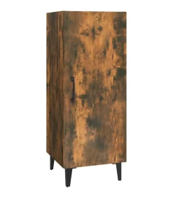 Dressoir 34,5x34x90 cm bewerkt hout gerookt eikenkleurig