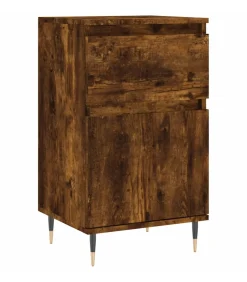 Dressoir 40x35x70 cm bewerkt hout gerookt eikenkleurig