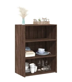 Dressoir 70x41x93 cm bewerkt hout bruin eikenkleur