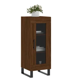 Dressoir 34,5x34x90 cm bewerkt hout bruin eikenkleur