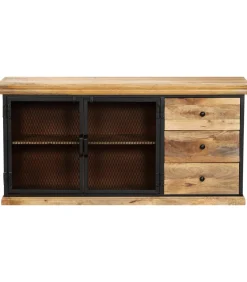 Dressoir 150x40x75 cm massief mangohout
