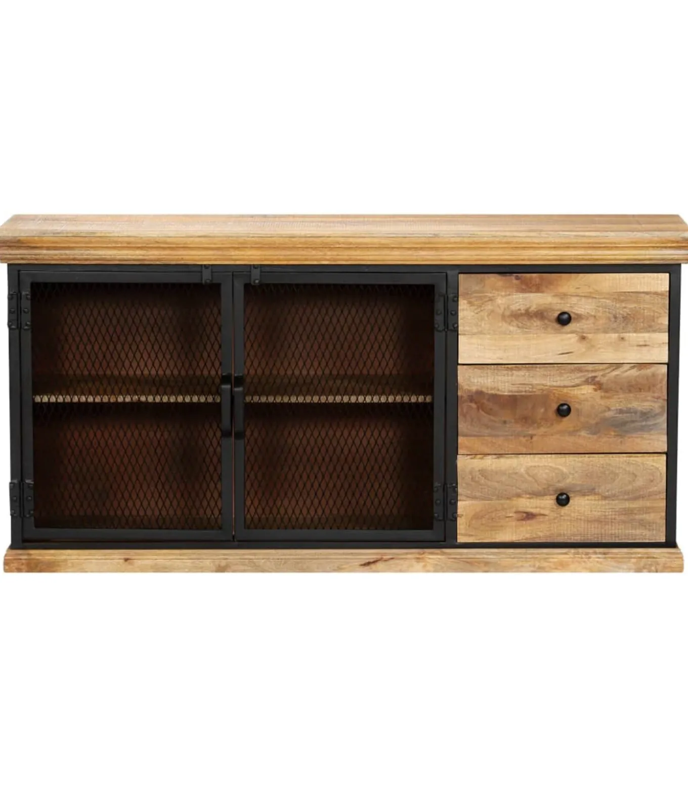 Dressoir 150x40x75 cm massief mangohout