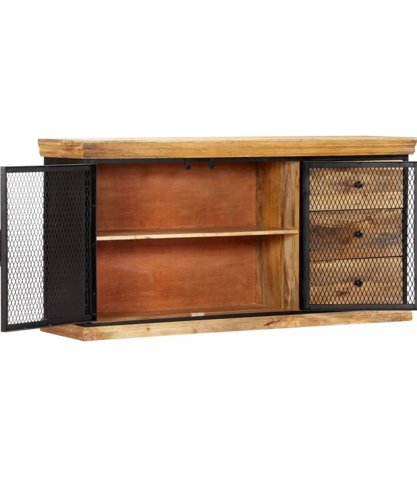 Dressoir 150x40x75 cm massief mangohout