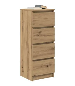 Dressoir 37,5x35x99 cm spaanplaat ambachtelijk eikenkleurig