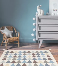 Driehoek wollen tapijt