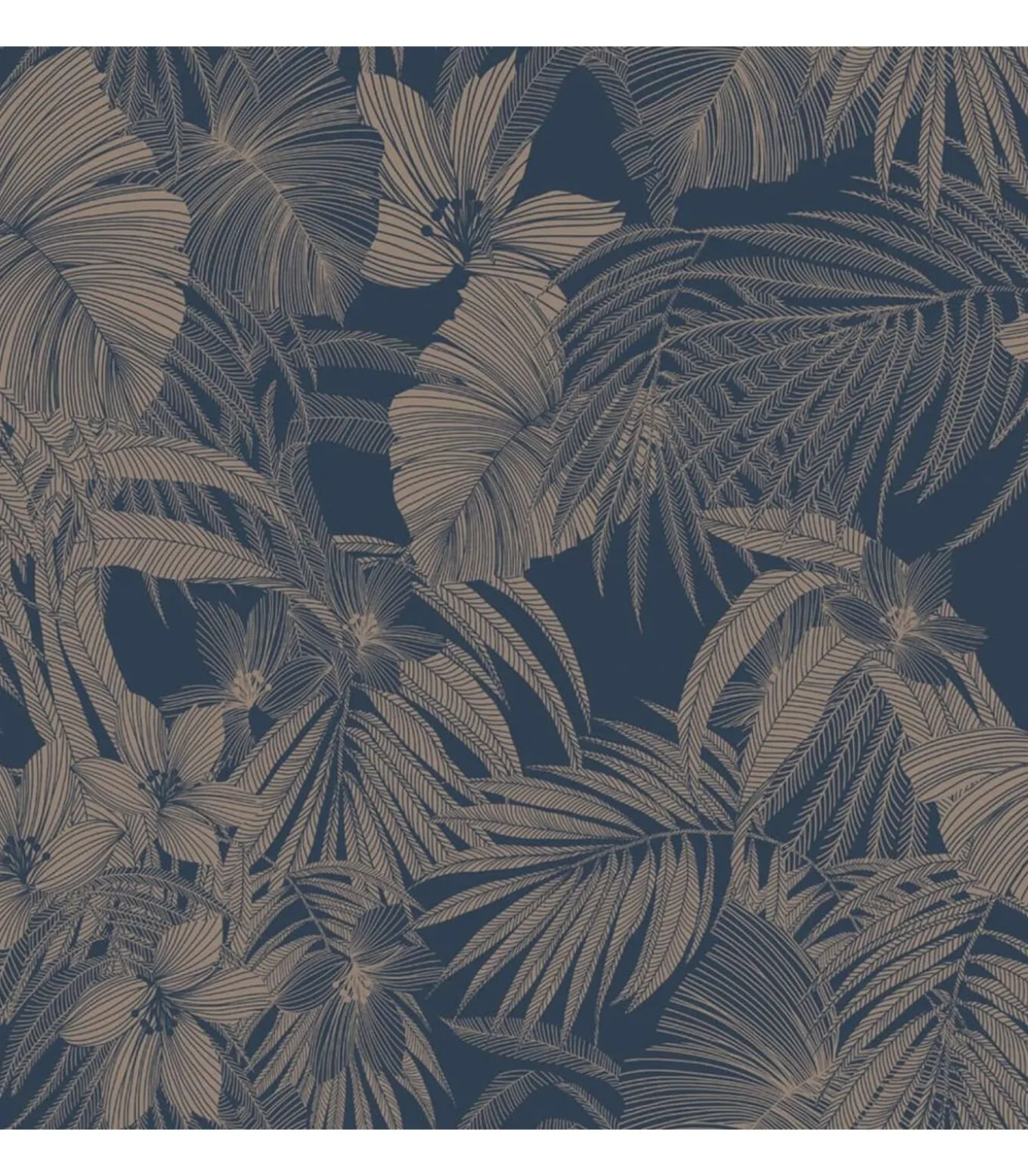 DUTCH WALLCOVERINGS Behang Joelle zilverkleurig en blauw