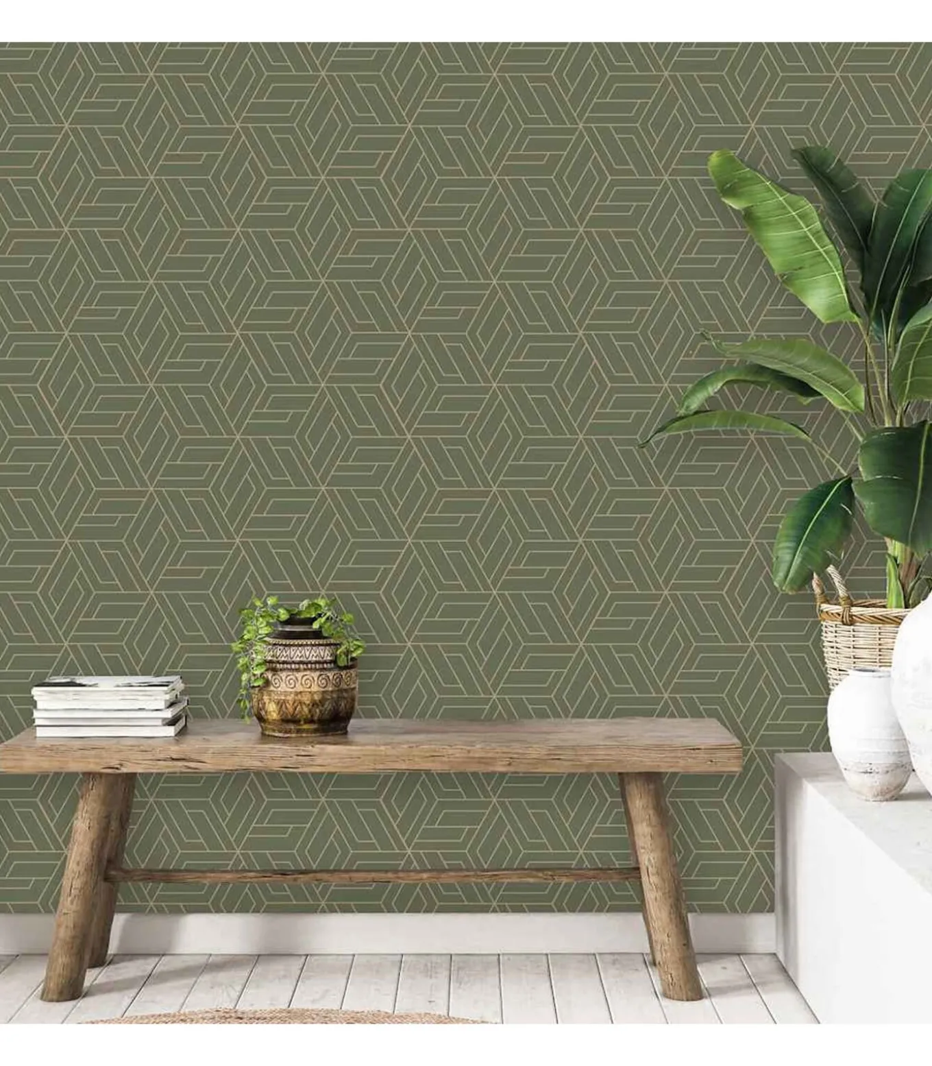 DUTCH WALLCOVERINGS Behang Cobra Groen
