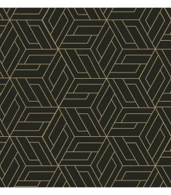 DUTCH WANDBEKLEDING Behang Cobra Zwart