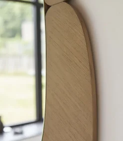 Eda - Ovale spiegel in licht mindihout 75 x 115 cm