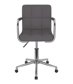 Eetkamerstoel draaibaar stof taupe