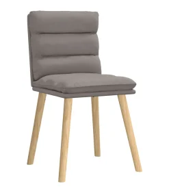 Eetkamerstoelen 4 st draaibaar stof taupe