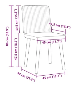 Eetkamerstoelen 4 st stof jeansblauw