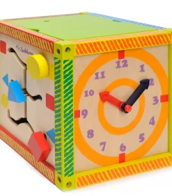 Eichhorn houten speelbox activiteitenkubus kralenspiraal educatief