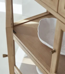 Eiken vitrinekast 160 Tana