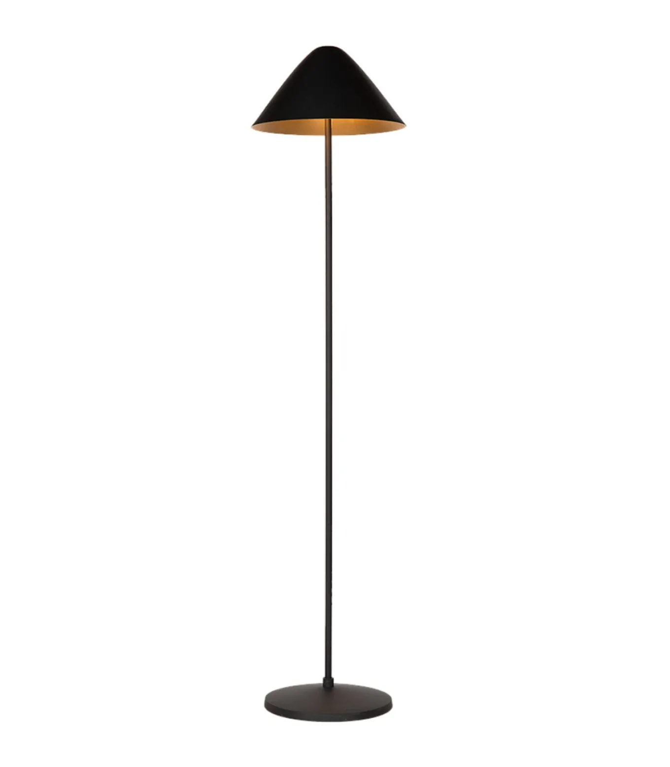 Elan - Staande Lamp - Zwart & Goud
