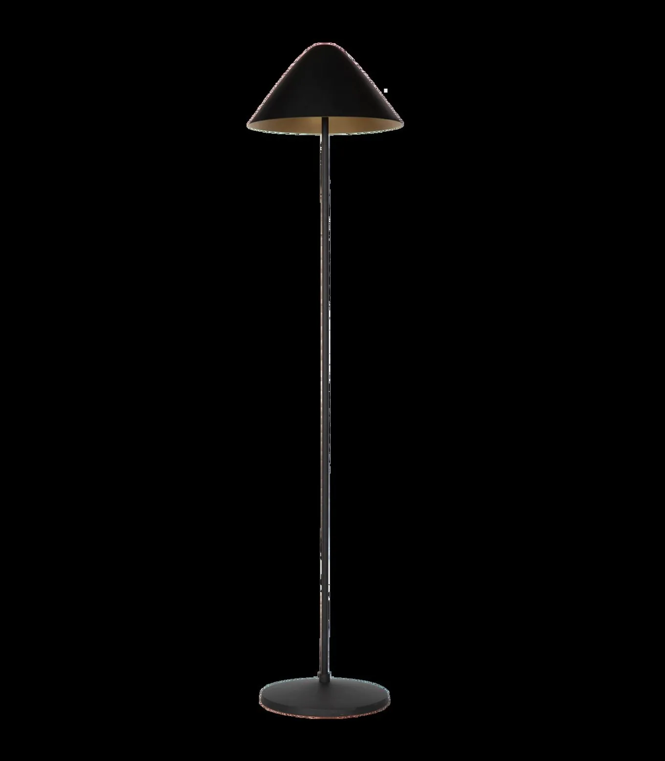 Elan - Staande Lamp - Zwart & Goud