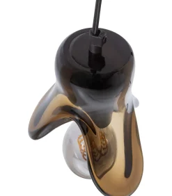 Elle Hanglamp Klein - Glas - Bruin - 12x14x13