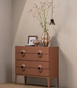 Elle Hanglamp Klein - Glas - Bruin - 12x14x13