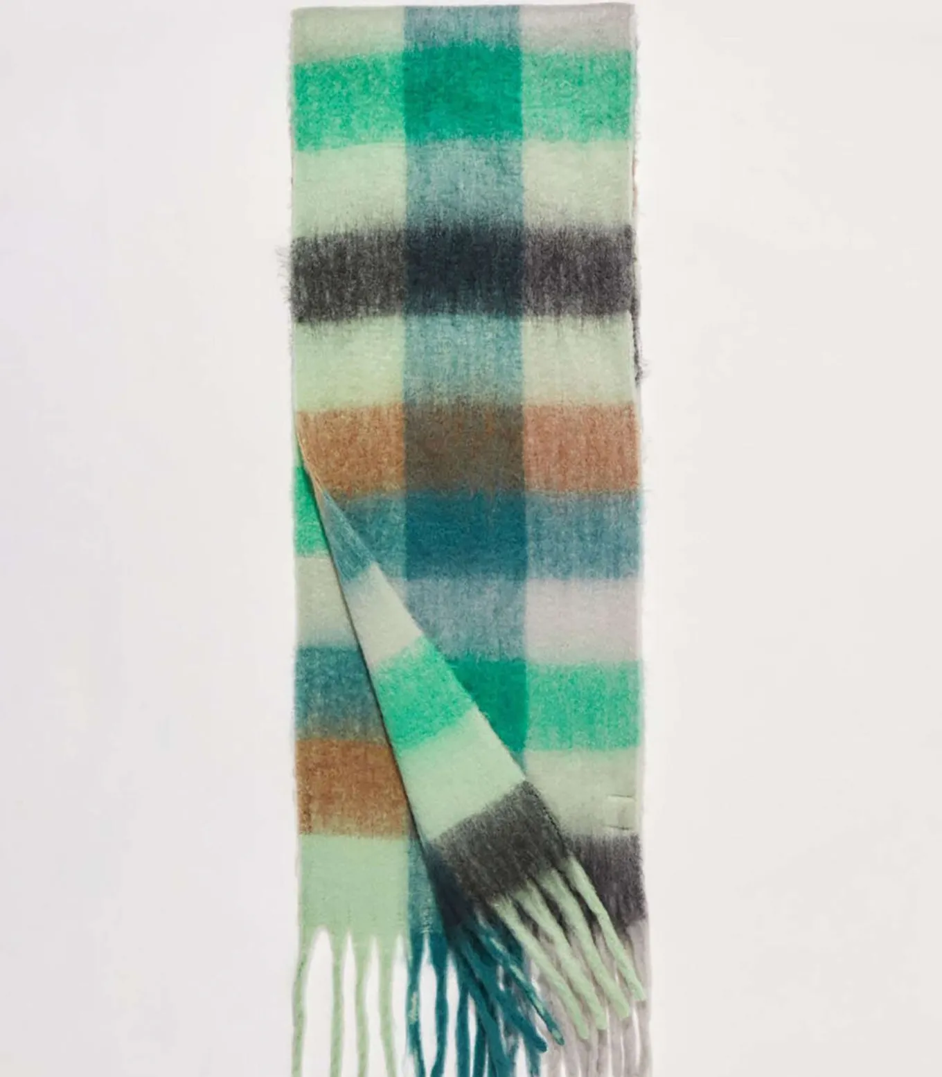 ENJOY gebreide sjaal met kleurrijke ruit