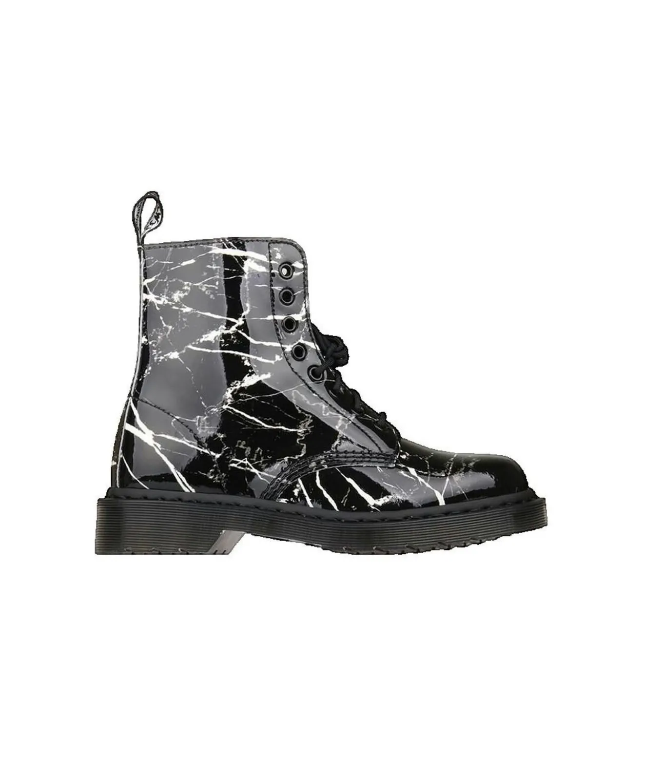 Enkellaarsjes Dr Martens Pascal zwart